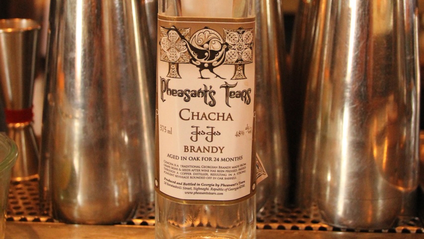 Pheasant's Tears brandy. The name is taken from a saying native to the eastern part of Georgia where the winery is. Pheasant's Tears brandy. The name is taken from a saying native to the eastern part of Georgia where the winery is.