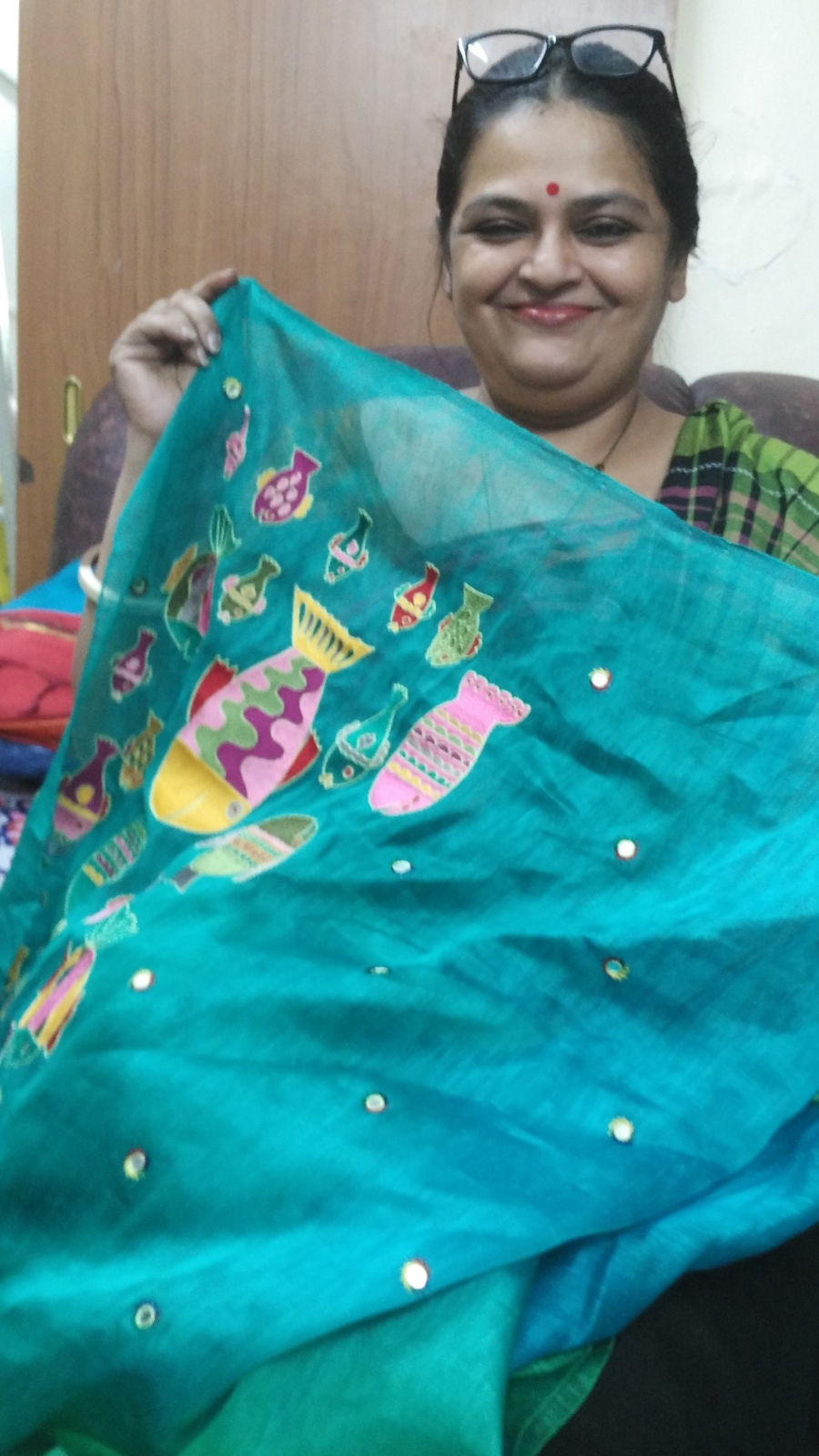 Deepa Mehta takes old saris and jazzes them up. Deepa Mehta takes old saris and jazzes them up.