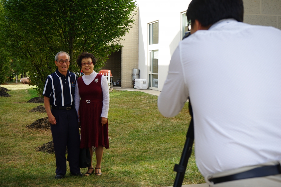 A couple poses for their graduation photo at the Duranno Father School. A couple poses for their graduation photo at the Duranno Father School.
