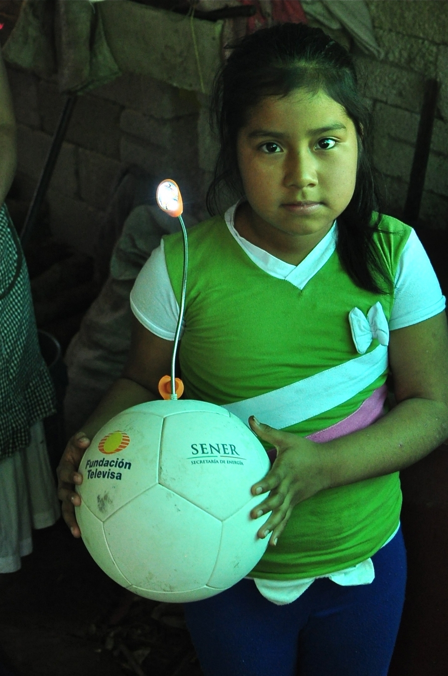 Dora Natalia Antonio Ramos, 7, was the only Soccket recipient interviewed whose ball and lamp still worked well. Dora Natalia Antonio Ramos, 7, was the only Soccket recipient interviewed whose ball and lamp still worked well.