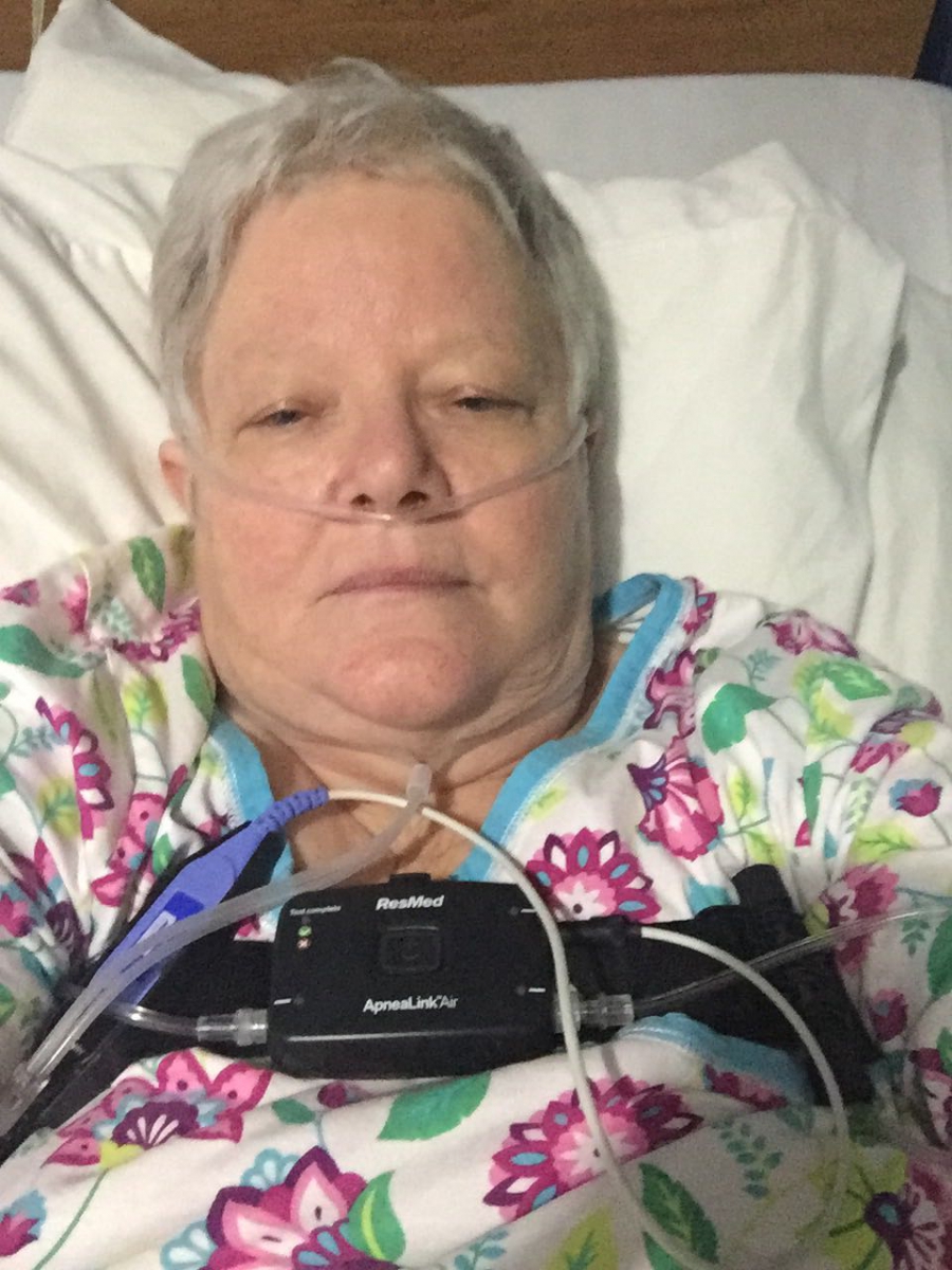 Nancy Bailey in hospital Nancy Bailey in hospital