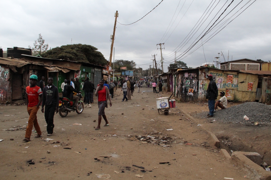 A street in Kibera A street in Kibera