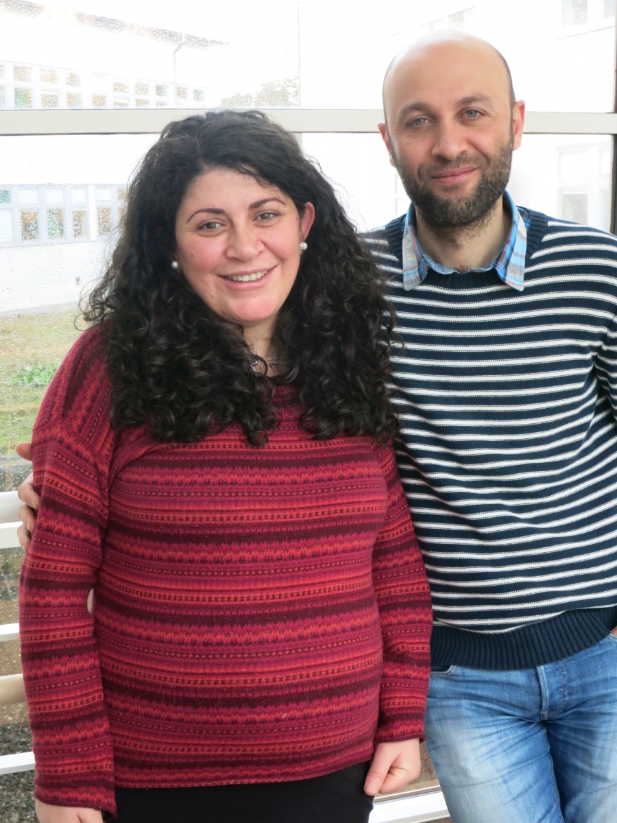 Syrians Charbel and Safa Idrees met in a Swedish language class and are now expecting their first child together. Syrians Charbel and Safa Idrees met in a Swedish language class and are now expecting their first child together.