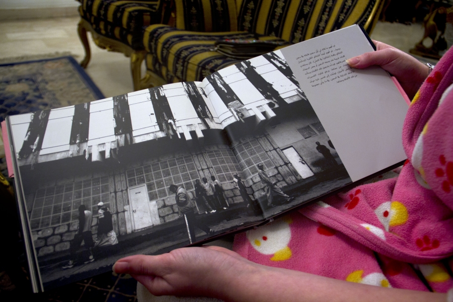 Maya Yamout shows a picture of the outside of Block B of Roumeih. Maya Yamout shows a picture of the outside of Block B of Roumeih.