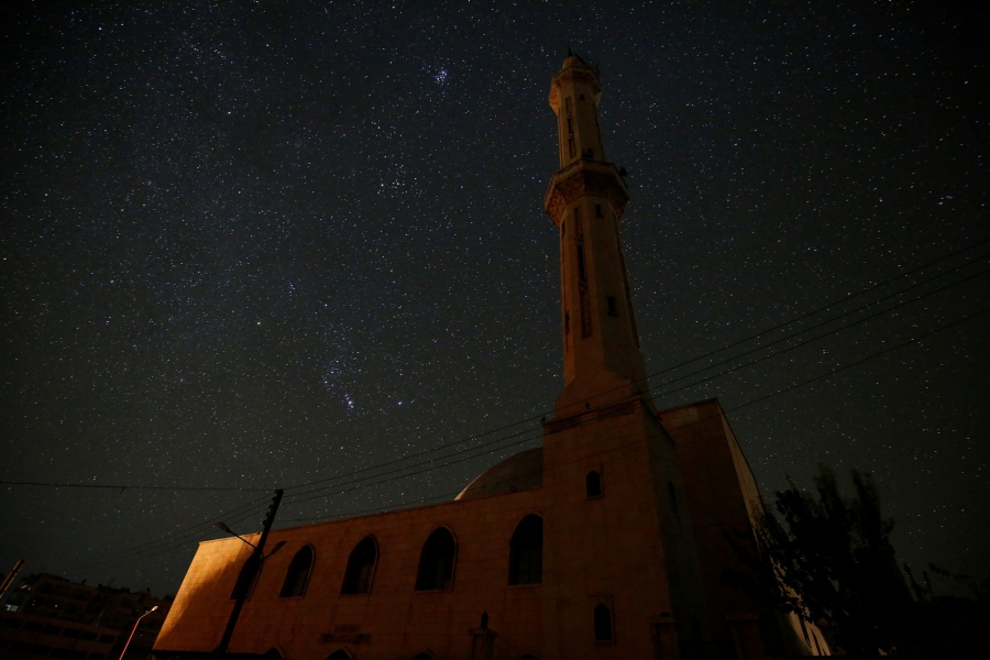 A mosque stands in the rebel-controlled area of Maaret al-Numan town in Idlib province. A mosque stands in the rebel-controlled area of Maaret al-Numan town in Idlib province.