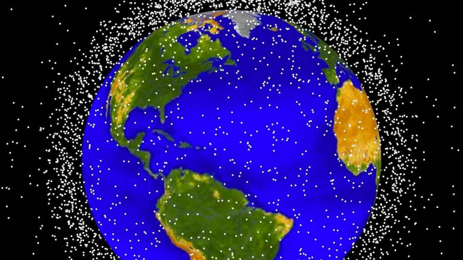 Here are computer generated images of objects in Earth orbit that are currently being tracked. Approximately 95 percent of the objects in this illustration are orbital debris, i.e., not functional satellites. Here are computer generated images of objects in Earth orbit that are currently being tracked. Approximately 95 percent of the objects in this illustration are orbital debris, i.e., not functional satellites.