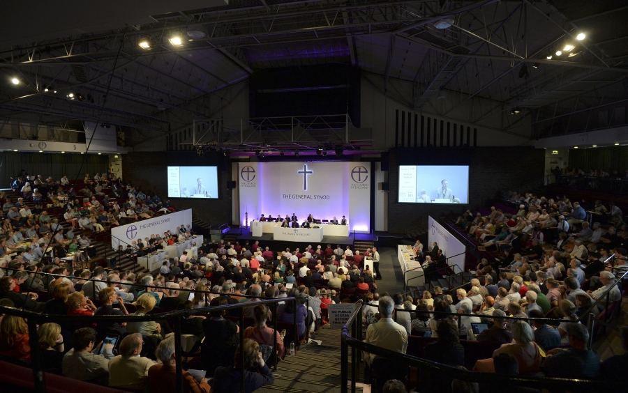 Members of the Church of England's gathered for the 2014 General Synod in York, United Kingdom. Members of the Church of England's gathered for the 2014 General Synod in York, United Kingdom.