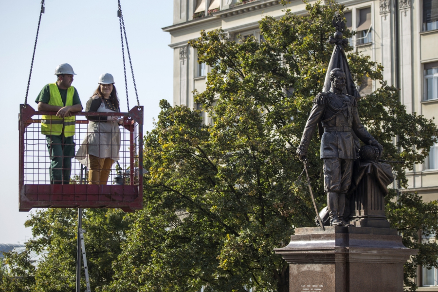 A monument of Czar Nicholas II of Russia in Belgrade, Serbia, on Oct 13, 2014. A monument of Czar Nicholas II of Russia in Belgrade, Serbia, on Oct 13, 2014.