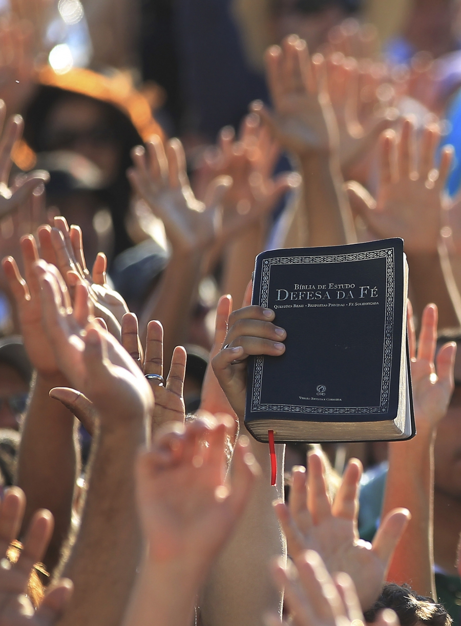 Evangelical Christians participate in the "March for Family" demonstration against same-sex marriage and abortion, in front of the National Congress in Brasilia, on June 5, 2013. Evangelical Christians participate in the "March for Family" demonstration against same-sex marriage and abortion, in front of the National Congress in Brasilia, on June 5, 2013.