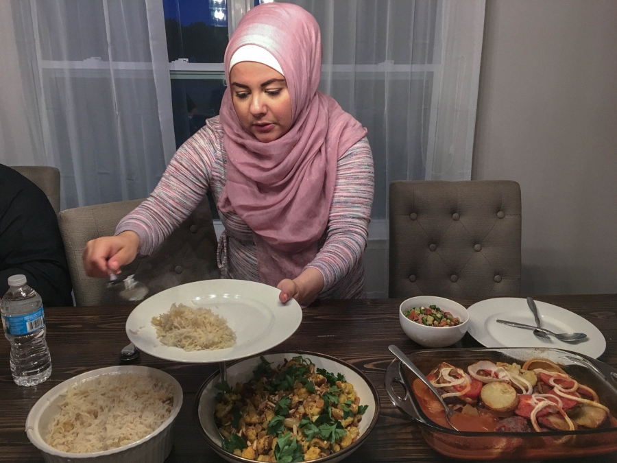 On the menu tonight: Lebanese-style meatballs, rice and cauliflower. On the menu tonight: Lebanese-style meatballs, rice and cauliflower.