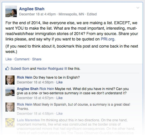 What's your favorite immigration story of 2014?
