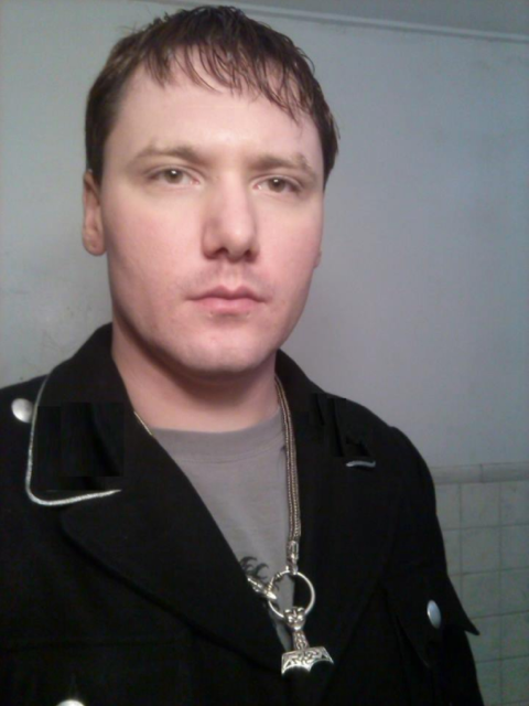Brandon Lashbrook wears Thor’s hammer on his necklace. Brandon Lashbrook wears Thor’s hammer on his necklace.