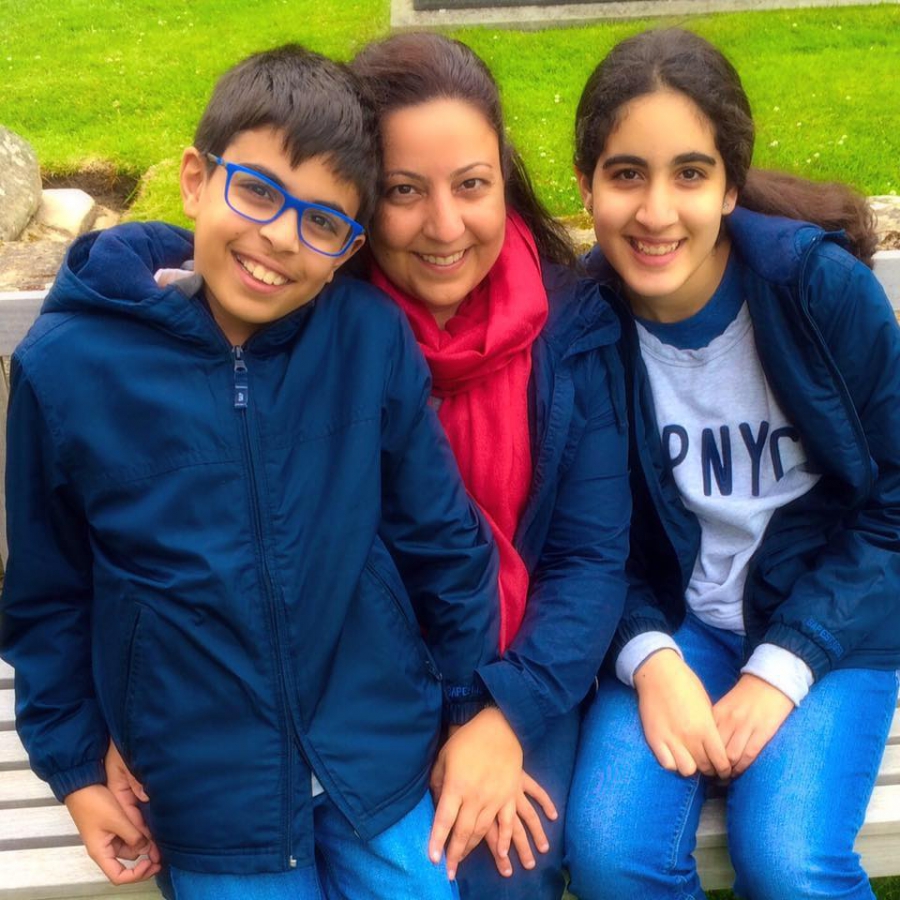 Tala Badri and her kids, Ali and Sara Al Hashimi. Tala Badri and her kids, Ali and Sara Al Hashimi.