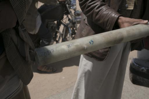 One of the tubes used to carry sub-munitions in cluster bombs, found in Saada. One of the tubes used to carry sub-munitions in cluster bombs, found in Saada.