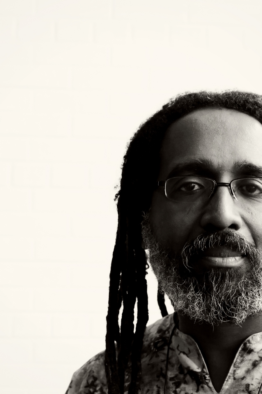 a black and white portrait