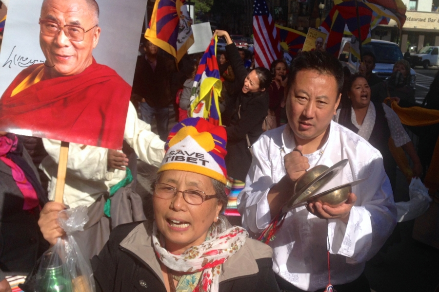 Tibetans turned out to welcome the Dalai Lama to Boston. Tibetans turned out to welcome the Dalai Lama to Boston.