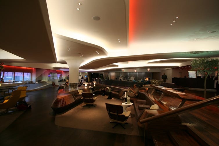Chris Rock cited the free food, drinks and massages at the Virgin upper-class lounge at Heathrow Airport in his comments about inequality.