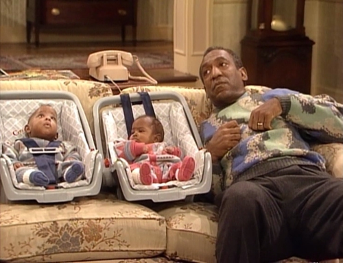 In The Cosby Show Cliff Huxtable's eldest daughter Sondra names her twins Winnie and Nelson in honor of Winnie Mandela and Nelson Mandela. In The Cosby Show Cliff Huxtable's eldest daughter Sondra names her twins Winnie and Nelson in honor of Winnie Mandela and Nelson Mandela.