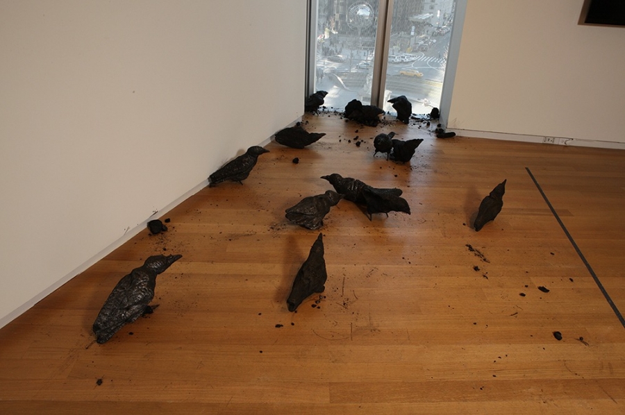 “Murder,” 2012, by Maskull Lasserre. Burned wood, including maple, oak, ash, cedar, basswood. “Murder,” 2012, by Maskull Lasserre. Burned wood, including maple, oak, ash, cedar, basswood.