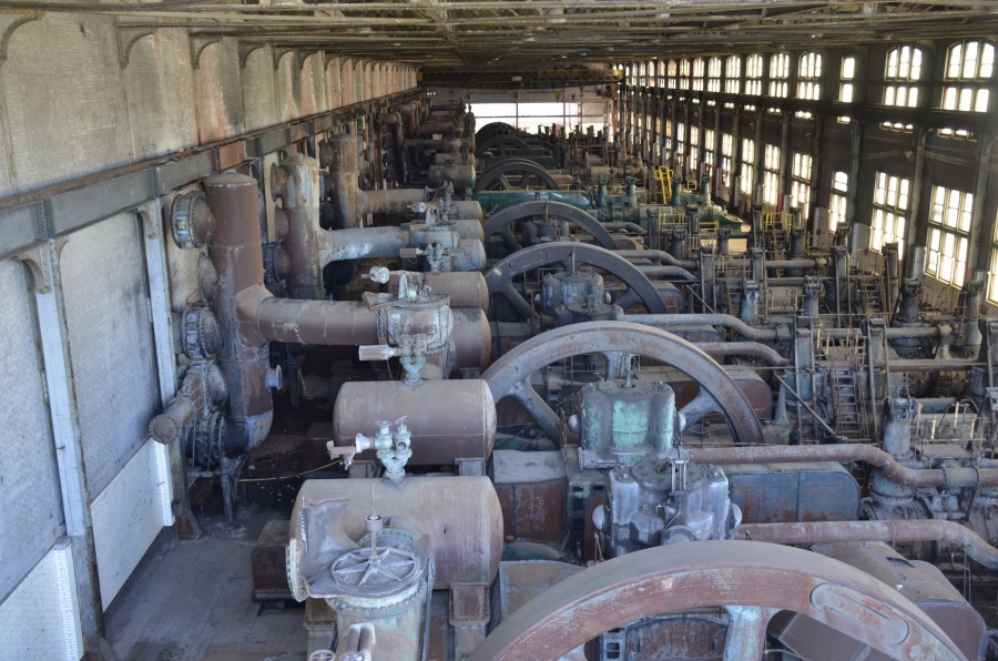 Visitors to SteelStacks can walk along an elevated public walkway — part recreation path, part museum — and look inside the guts of the old steel mill. Visitors to SteelStacks can walk along an elevated public walkway — part recreation path, part museum — and look inside the guts of the old steel mill.