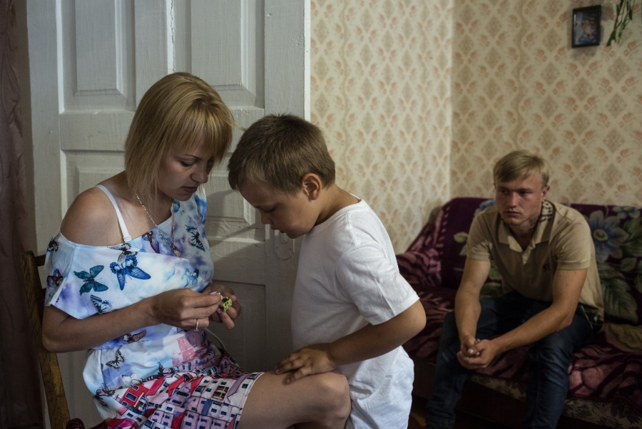 A woman and her son
