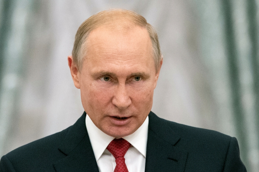 Russia's President Vladimir Putin speaking in Moscow, Russia, July 2018. Russia's President Vladimir Putin speaking in Moscow, Russia, July 2018.