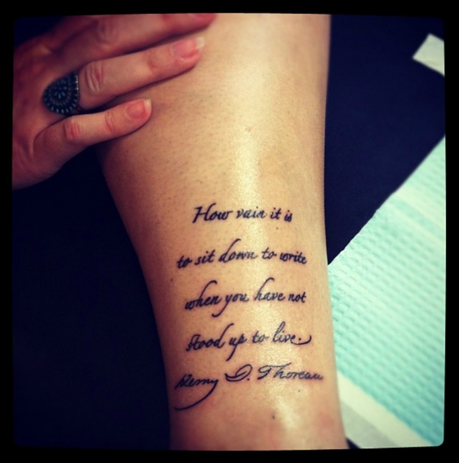 Henry David Thoreau tattoo Henry David Thoreau tattoo