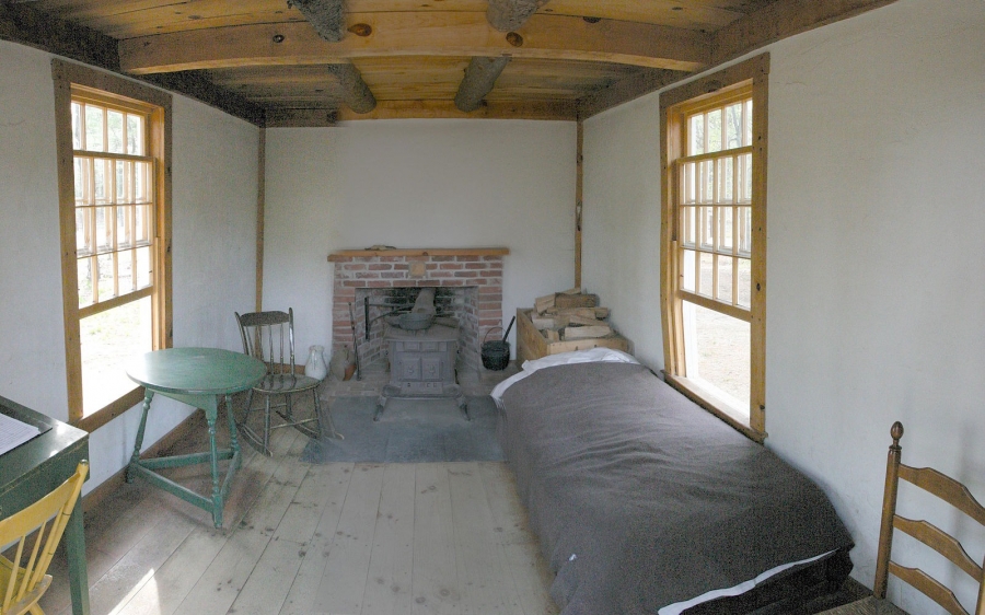 Inside of the Henry David Thoreau's cabin Inside of the Henry David Thoreau's cabin