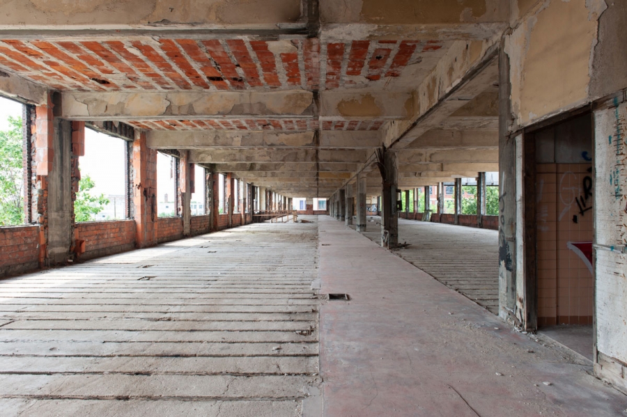 Before and after at the Packard Plant renovation. Photos taken in November 2016 and August 2018. Before and after at the Packard Plant renovation. Photos taken in November 2016 and August 2018.