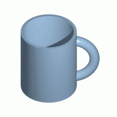 a mug morphs into a cup gif