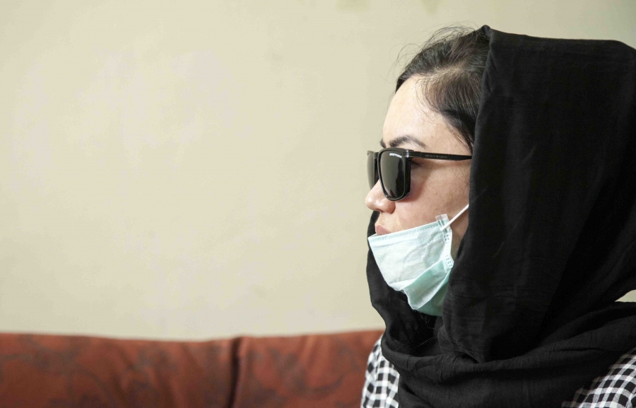 Zahra, a Hazara, at Dr. Zalmai Khan Ahmadzai's clinic in Kabul. She says she wants to get a nose job. Zahra, a Hazara, at Dr. Zalmai Khan Ahmadzai's clinic in Kabul. She says she wants to get a nose job.