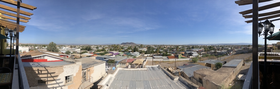 a panoramic view of Ojinaga, Mexico