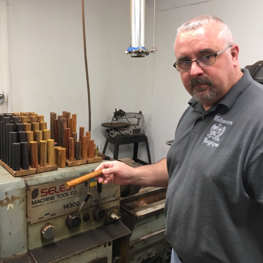 Richard Spaulding is operations manager of Gibson Bagpipes in Nashua Richard Spaulding is operations manager of Gibson Bagpipes in Nashua
