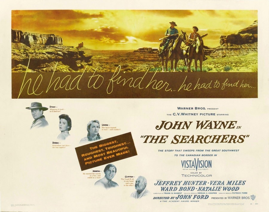A poster for the 1956 film “The Searchers.” A poster for the 1956 film “The Searchers.”