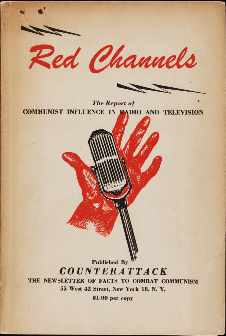 “Red Channels,” published in 1950, was known as the bible of the blacklist. “Red Channels,” published in 1950, was known as the bible of the blacklist.