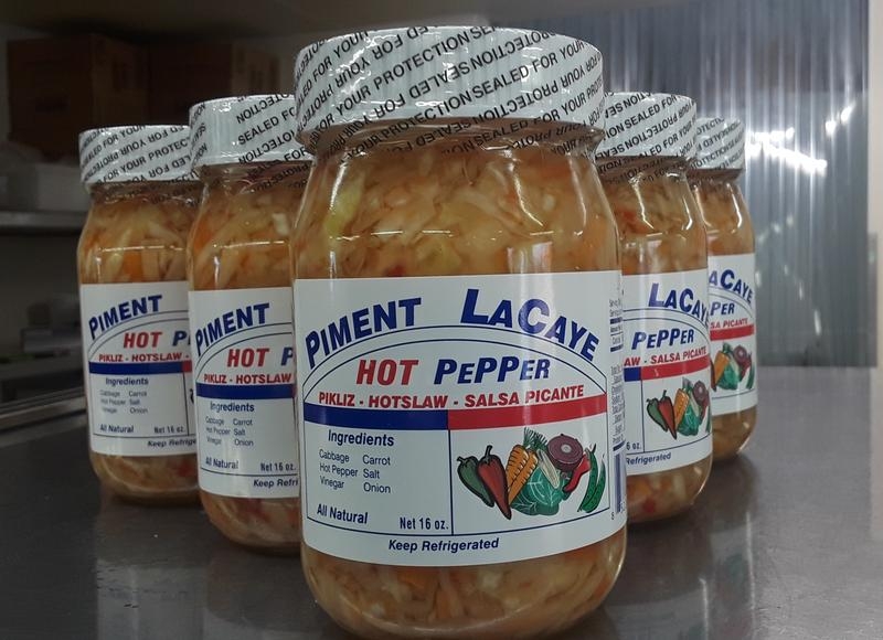 Piment Lacaye is a Haitian-owned pikliz brand that is sold at Heads or Tails Seafood Market and local grocery stores. Piment Lacaye is a Haitian-owned pikliz brand that is sold at Heads or Tails Seafood Market and local grocery stores.