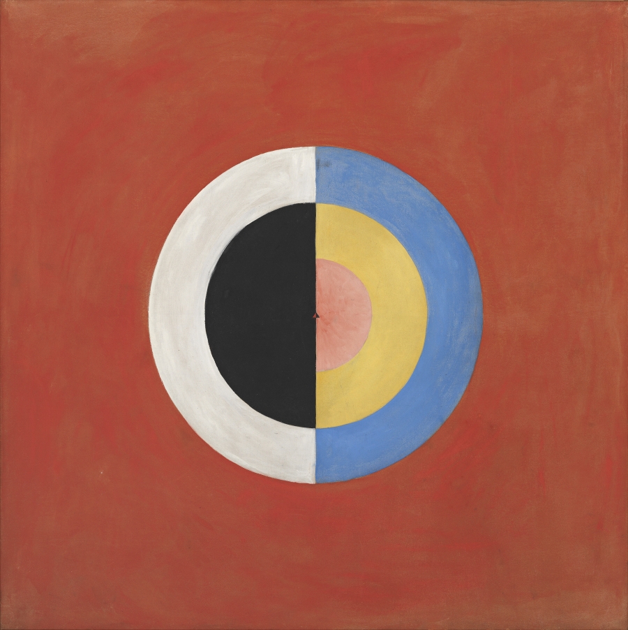 Hilma af Klint, “Group IX/SUW, The Swan, No. 17 (Grupp IX/SUW, Svanen, nr 17),” 1915 from “The SUW/UW Series (Serie SUW/UW).” Hilma af Klint, “Group IX/SUW, The Swan, No. 17 (Grupp IX/SUW, Svanen, nr 17),” 1915 from “The SUW/UW Series (Serie SUW/UW).”
