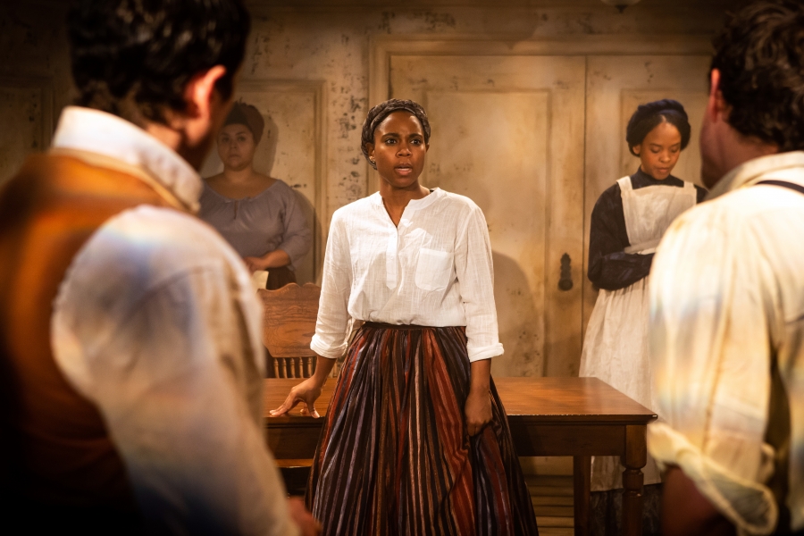 Cristina Pitter, Naomi Lorrain and Nia Calloway in “Behind the Sheet.” Cristina Pitter, Naomi Lorrain and Nia Calloway in “Behind the Sheet.”
