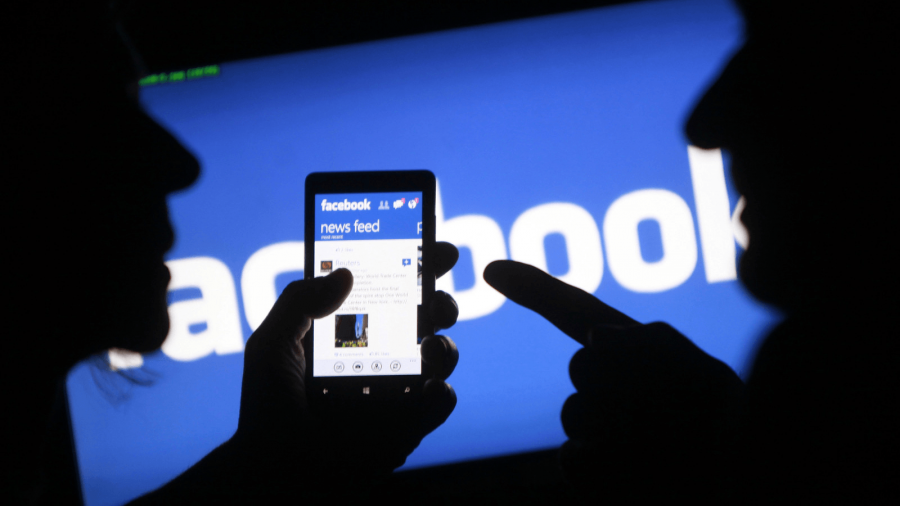facebook on a phone