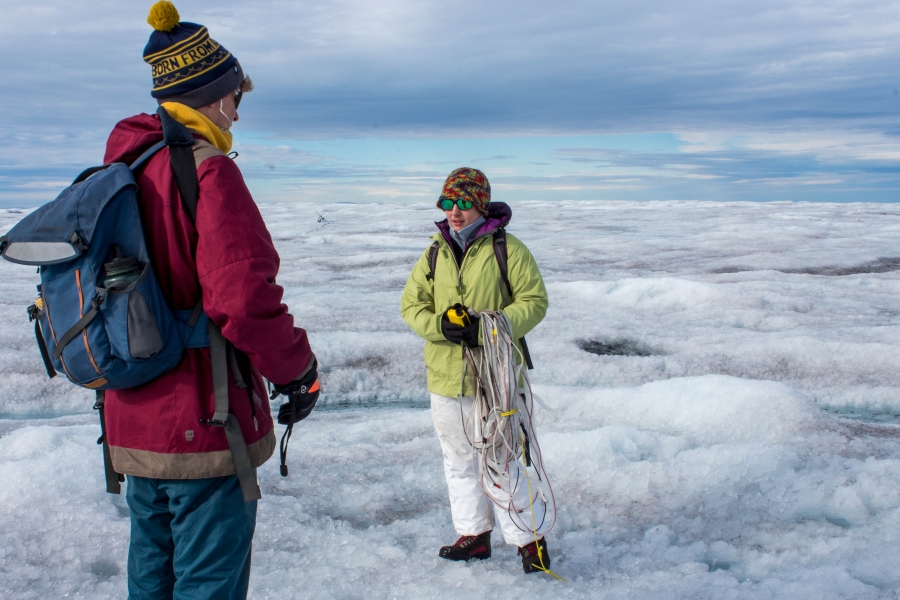 University of Montana glaciologist Joel Harper's students are working on mapping the ice sheet bed with radar. University of Montana glaciologist Joel Harper's students are working on mapping the ice sheet bed with radar.