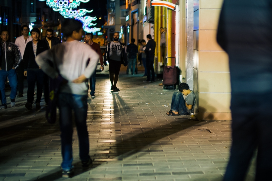boy on street