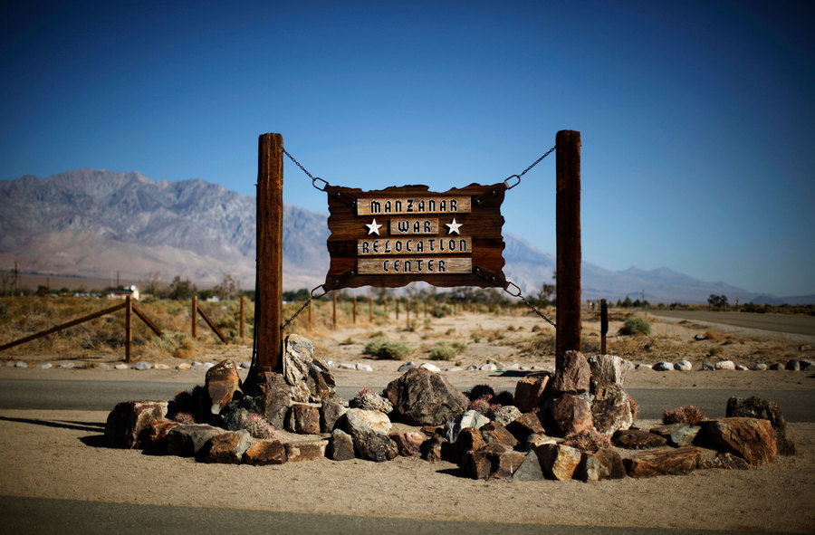 The entrance of Manzanar internment camp is seen in Independence, California, 2013. The entrance of Manzanar internment camp is seen in Independence, California, 2013.