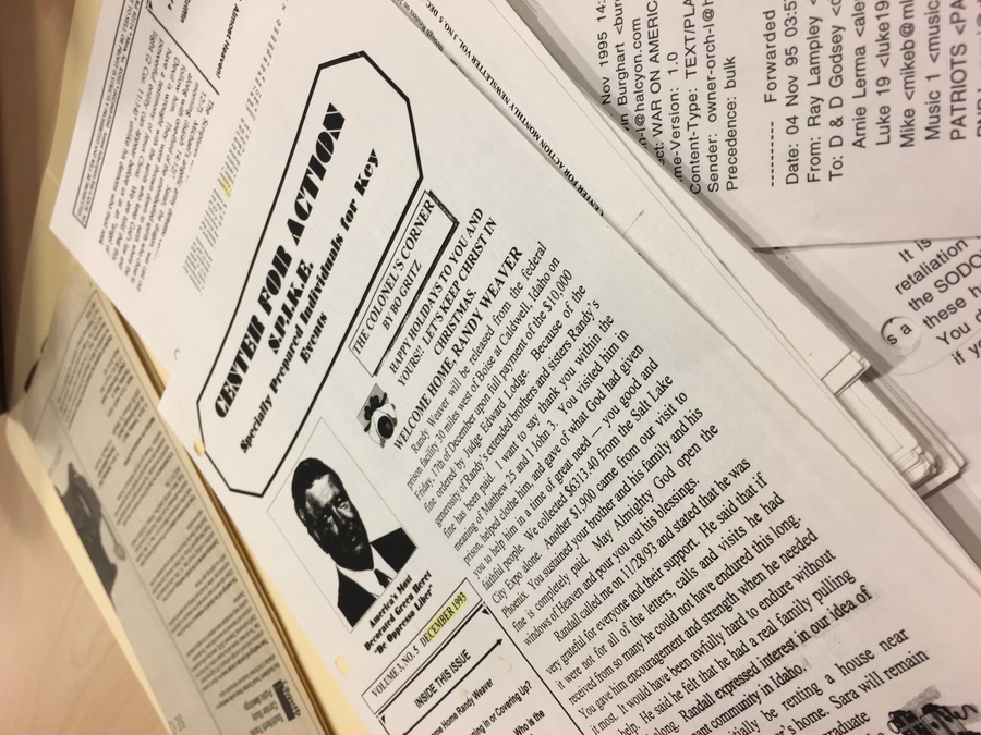 These are among the documents collected by the Coalition for Human Dignity