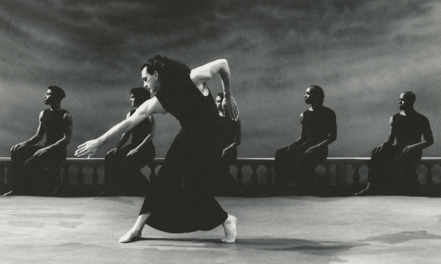Mark Morris dancing in the “Dido and Aeneas” film shoot, Toronto, 1996. Mark Morris dancing in the “Dido and Aeneas” film shoot, Toronto, 1996.