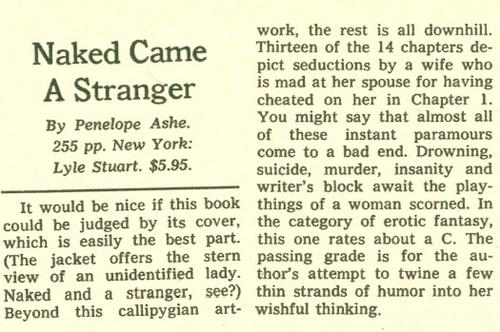 The New York Times reviewed the book, August 3, 1969, not aware that it was a parody. The New York Times reviewed the book, August 3, 1969, not aware that it was a parody.