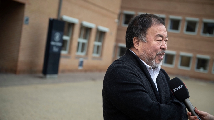 Chinese artist and activist Ai Weiwei speaks with Danish media before entering the court for a case against the Danish importer of Volkswagen in Glostrup, Denmark May 22, 2019. Ai Weiwei claims that Skandinavisk Motor Co. A/S has violated his copyright. I Chinese artist and activist Ai Weiwei speaks with Danish media before entering the court for a case against the Danish importer of Volkswagen in Glostrup, Denmark May 22, 2019. Ai Weiwei claims that Skandinavisk Motor Co. A/S has violated his copyright. I