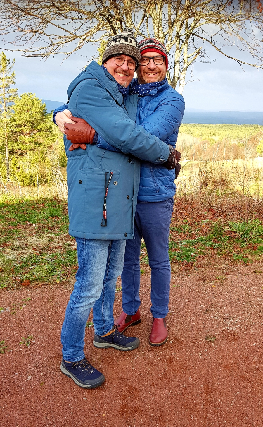 Keith Begg and his husband Cristian Pettersson are pictured in Dalarna County, north of Stockholm. Keith Begg and his husband Cristian Pettersson are pictured in Dalarna County, north of Stockholm.