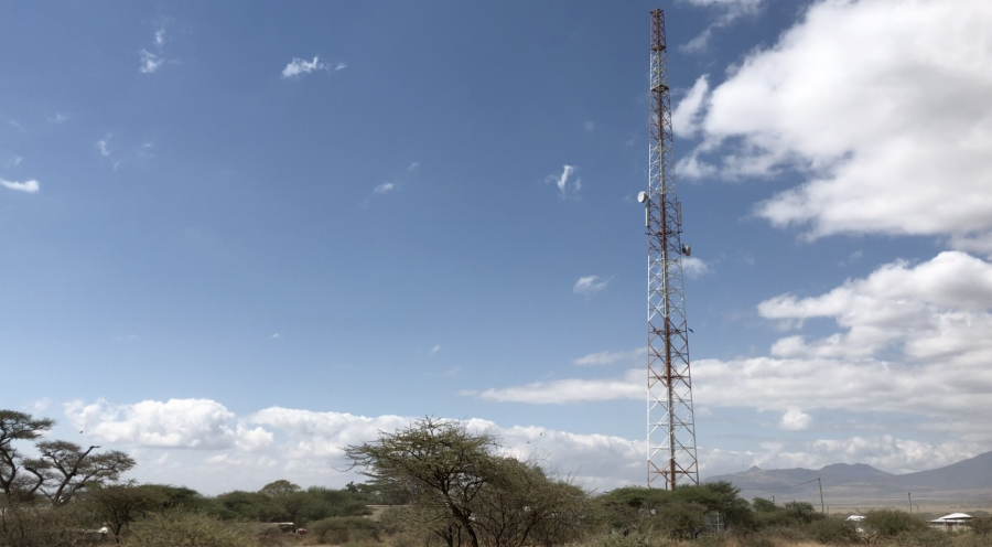 A cellular tower in the study area. A cellular tower in the study area.