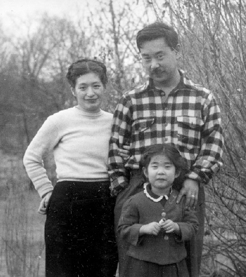 Woodworker George Nakashima poses with his wife, Marion, and daughter Mira. Woodworker George Nakashima poses with his wife, Marion, and daughter Mira.