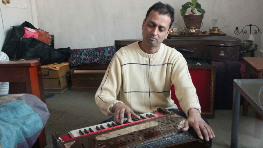 harmonium “I think I’m blessed in tuning harmoniums,” says Mindra Sahadeo, who is from Guyana but now lives in New York City. “I find joy, actually, in fixing them.”